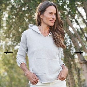 Frank and Eileen triple fleece hoodie in light gray size medium